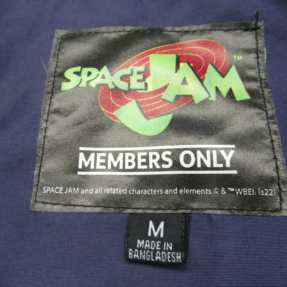 Space Jam Jacket‎ Mens Medium Purple Tune Squad Graphic Lightweight Packable - Picture 4 of 14